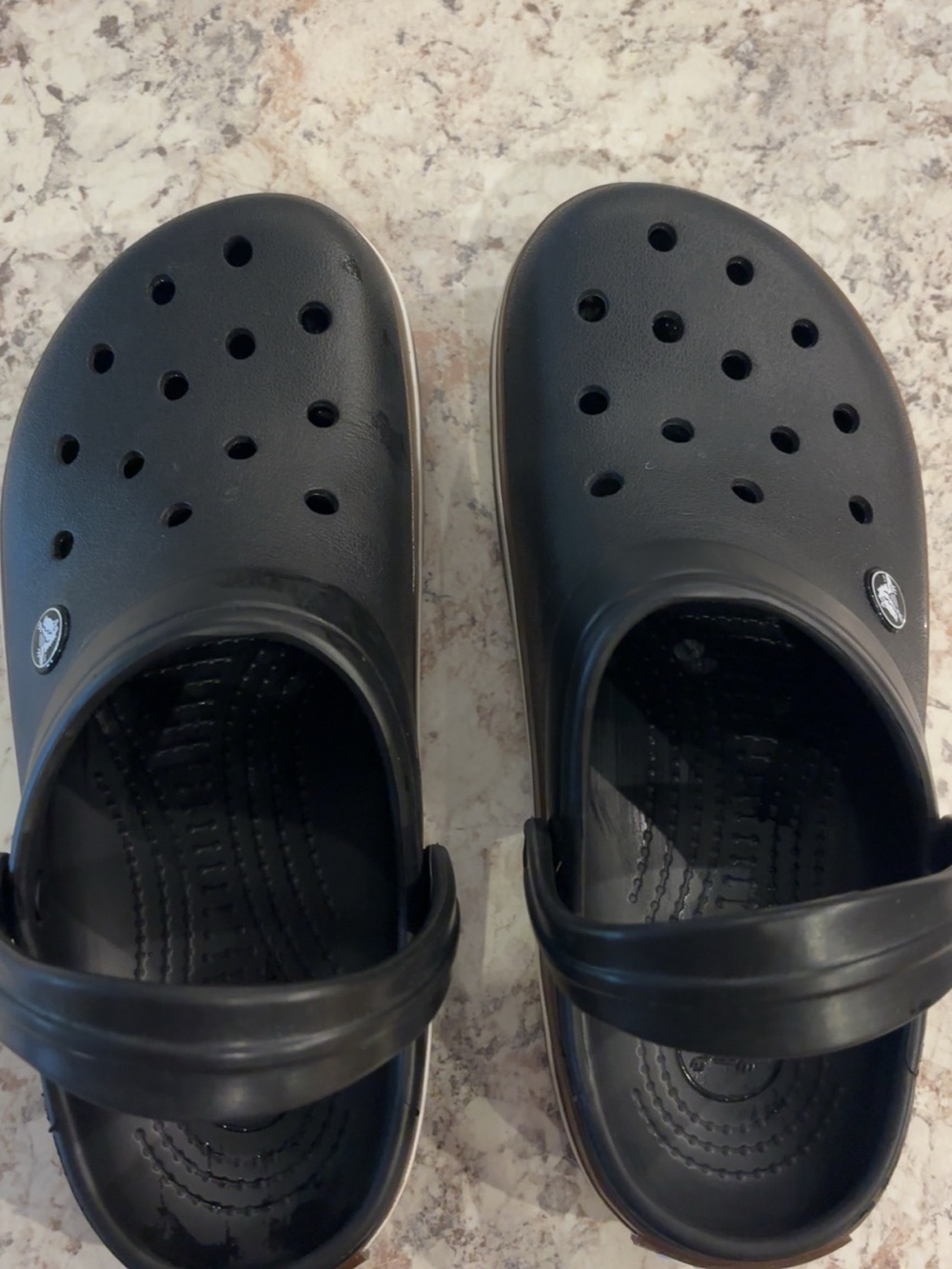 CROCS Black Slip-On Clog with Heel Strap